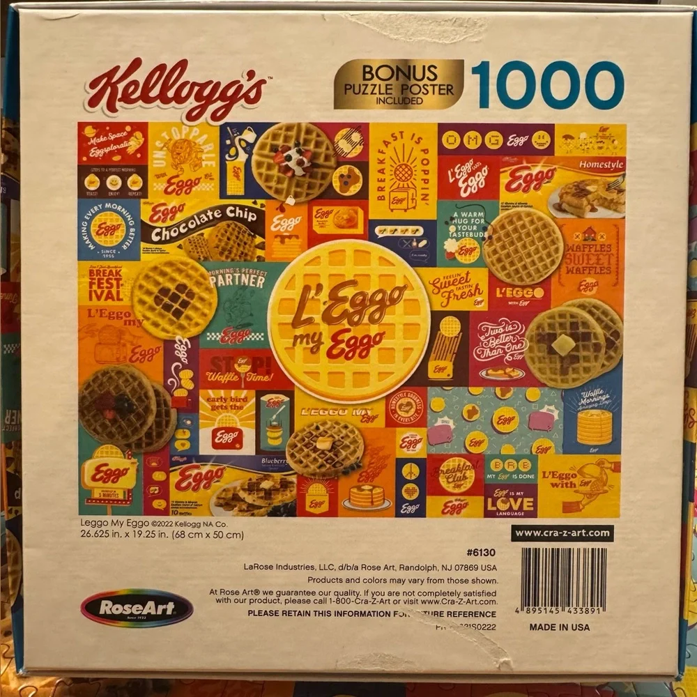 Kellogg's L’Eggo my Eggo Puzzle 1000pc - Picture 2 of 8